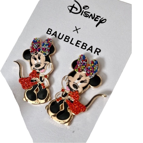 Disney Jewelry - NWT Disney X BaubleBar Minnie Mouse Birthday Sprinkle Earrings